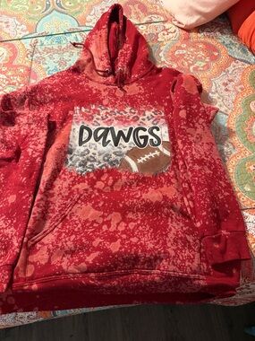 Fruit of the Loom Red Hooded Pullover